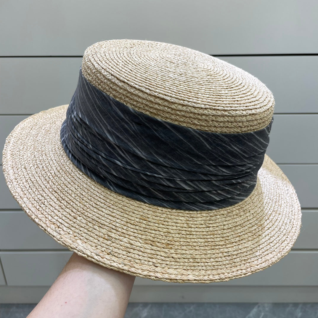CHANEL straw hat