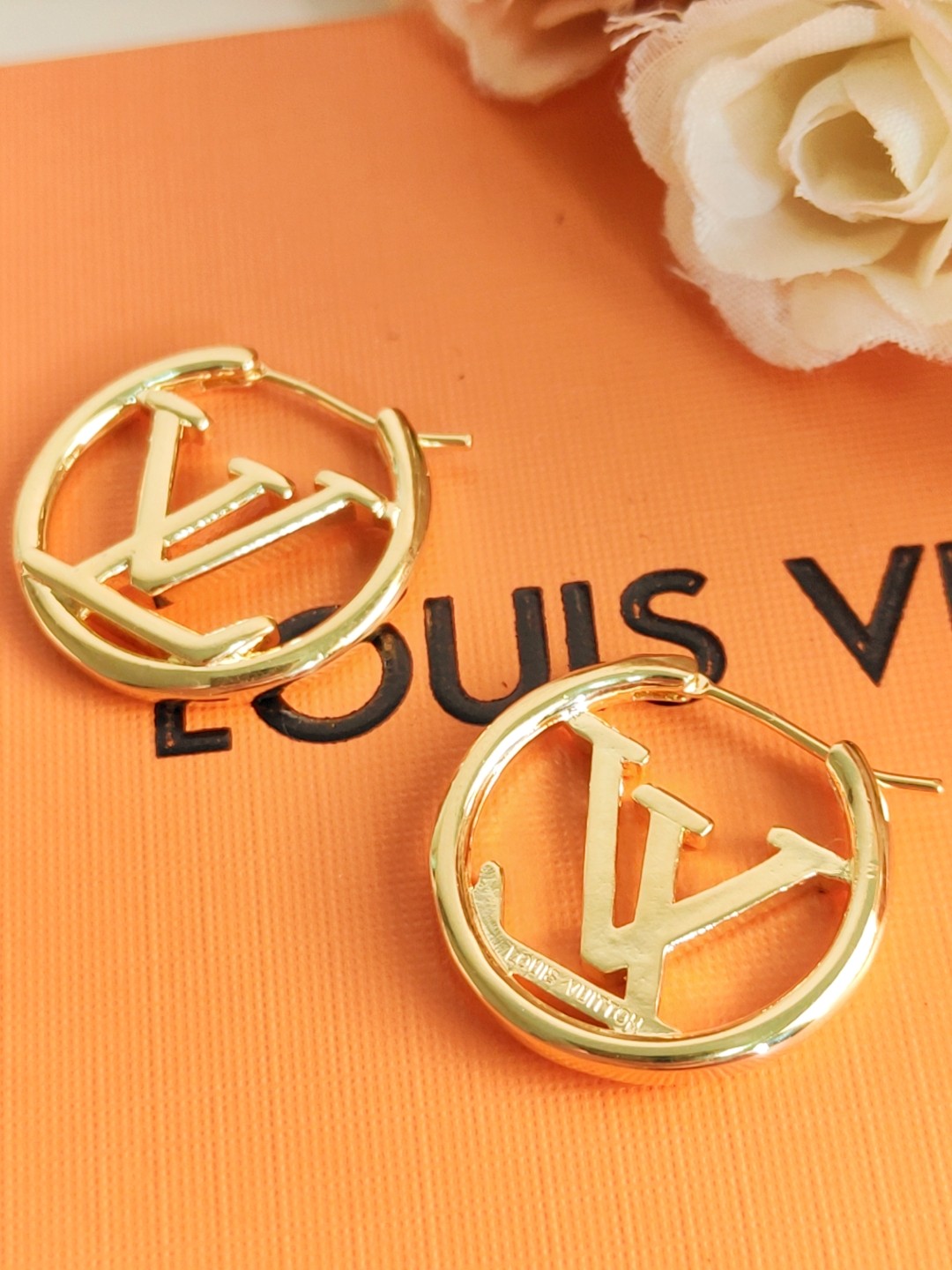LV Louis Vuitton hart oorbellen - KJ VIPS