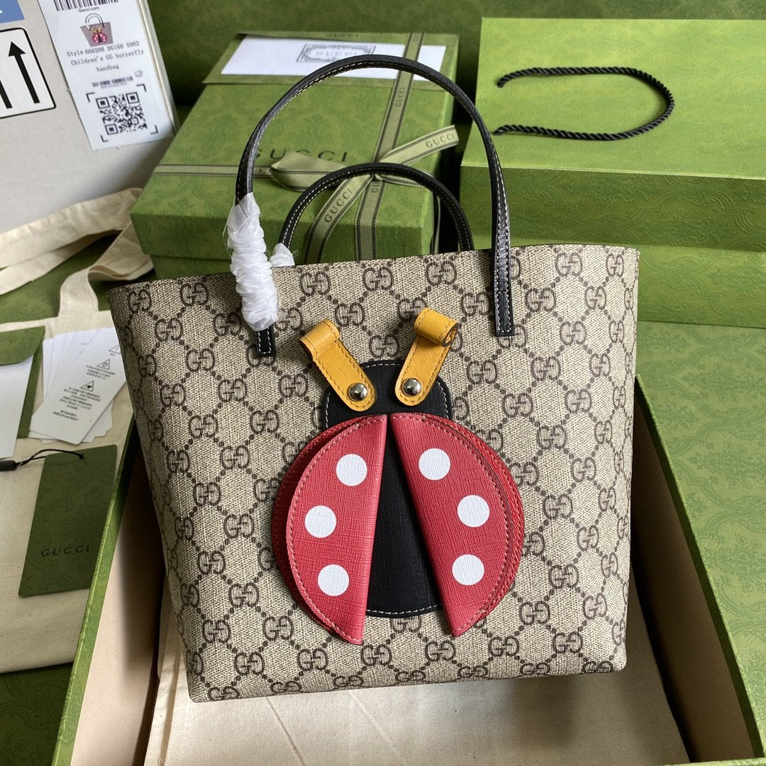 TOTE bag with GUCCI ladybugs