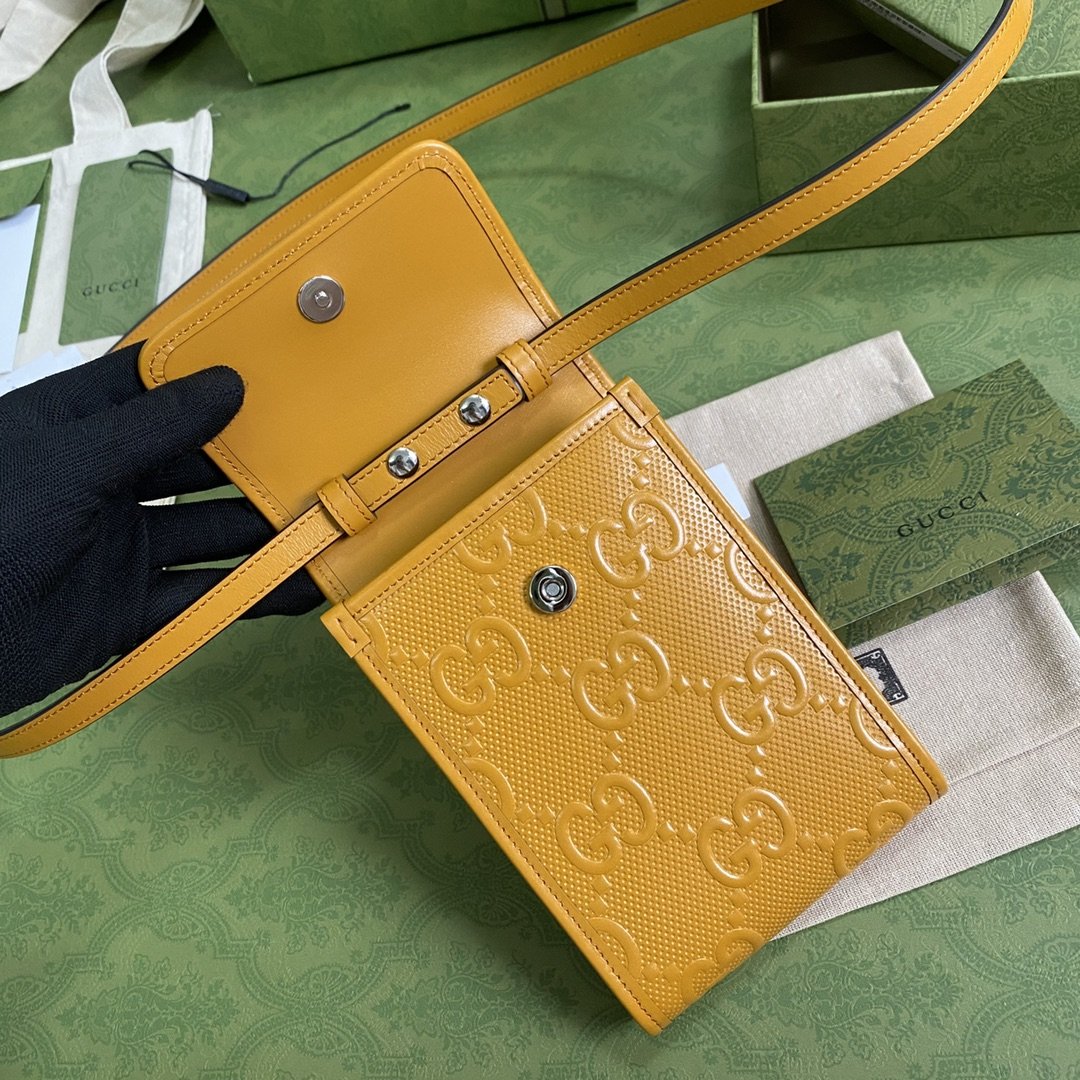 GUCCI embossed GG motif mini bag