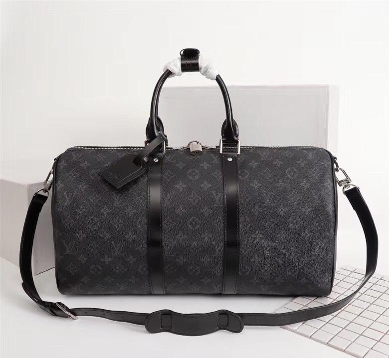 KEEPALL 55 WITH LOUIS VUITTON CROSSBODY BAG