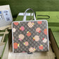 Children's tote bag with GUCCI apple print
