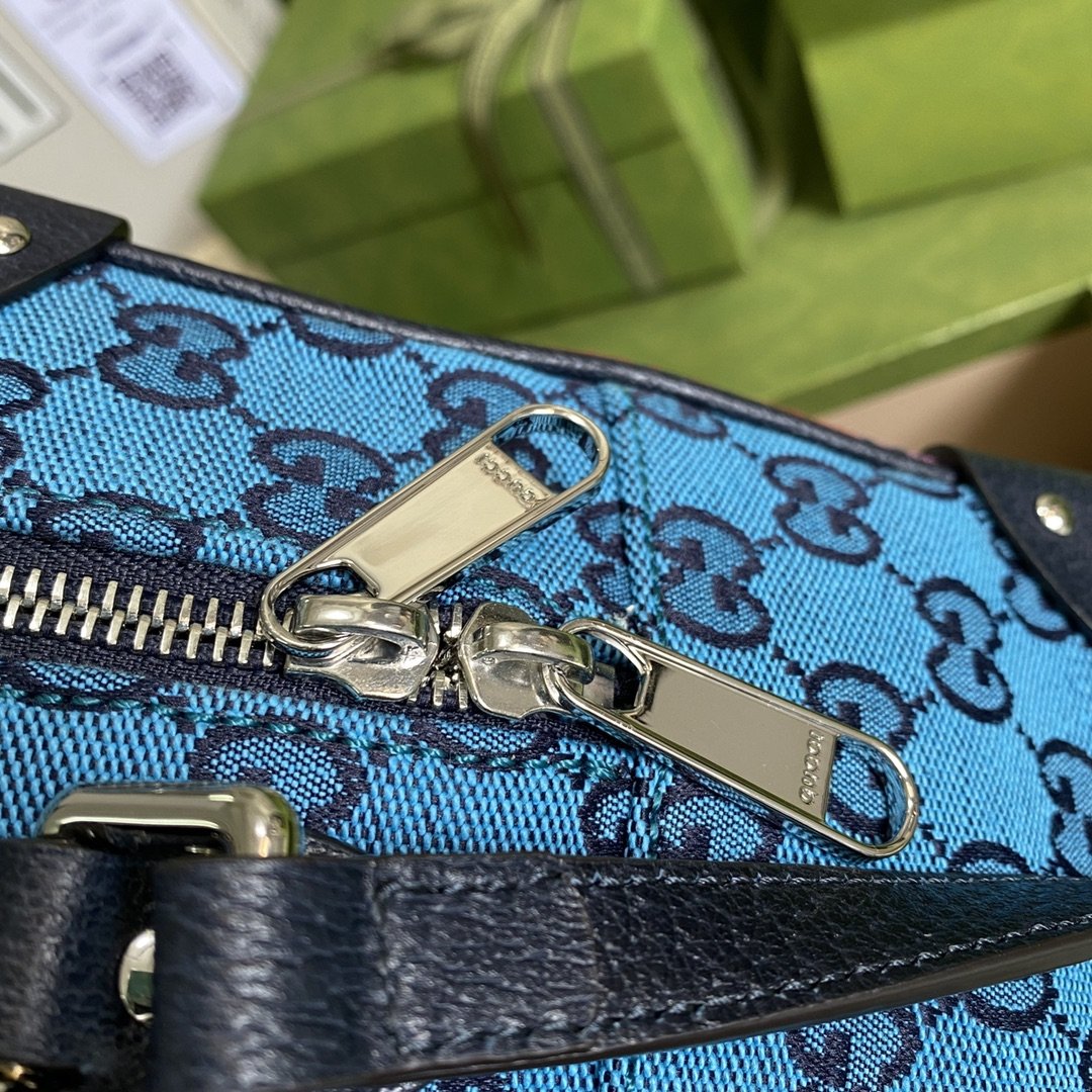 MULTICOLOR shoulder bag with GUCCI leather details