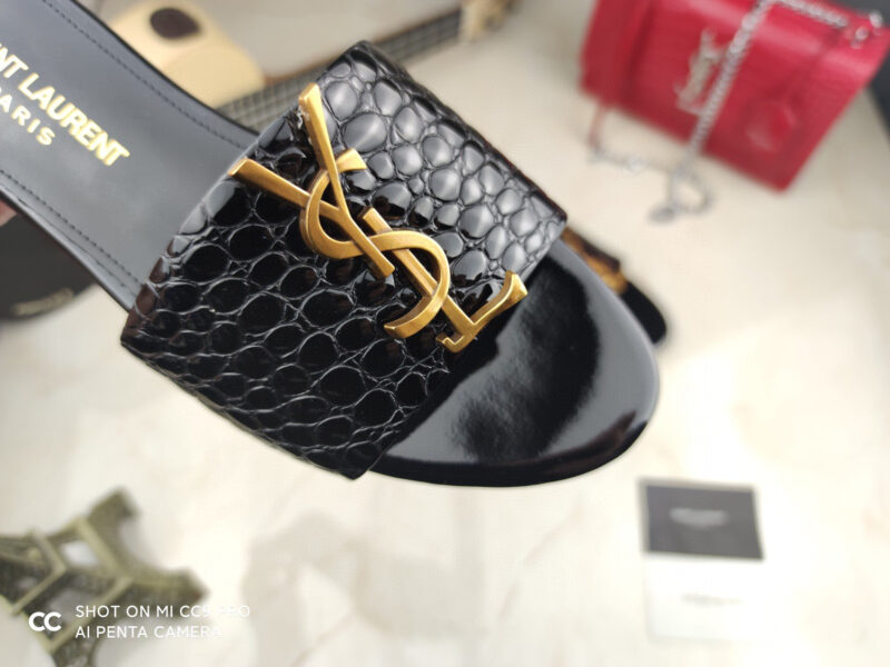 Sandalias Planas Mule YSL - Imagen 9