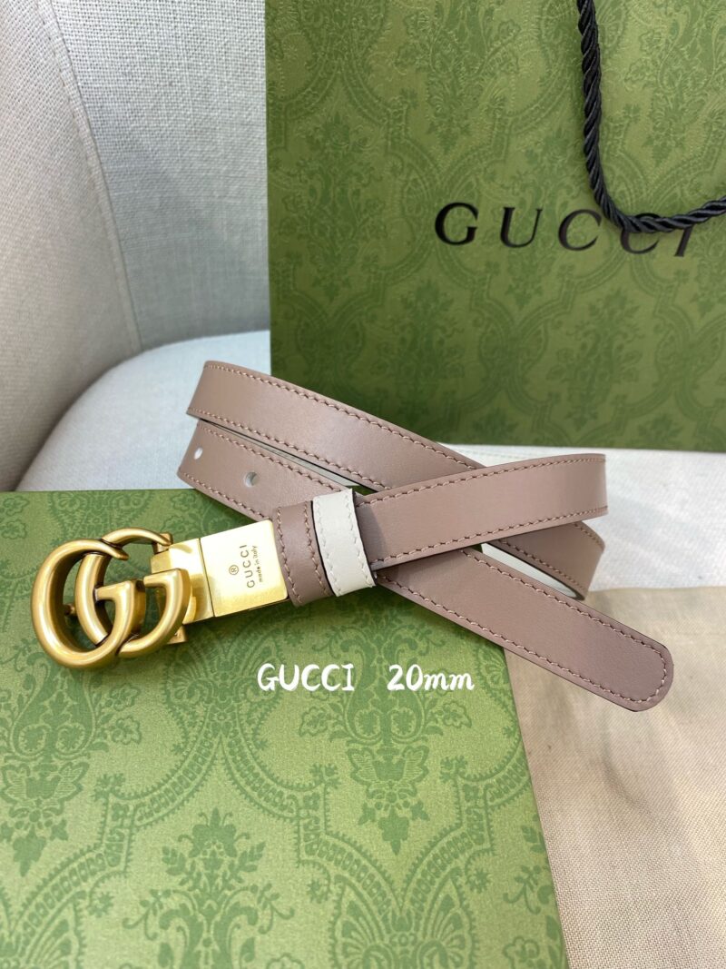 Cinturón GG Marmont estrecho reversible GUCCI - Imagen 5