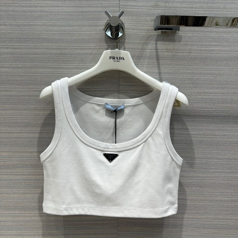 Camiseta crop Prada