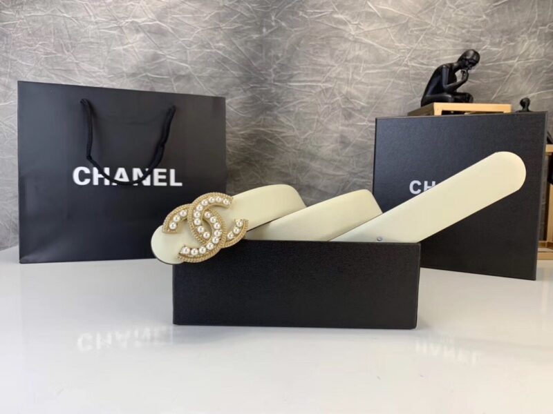 Cinturón de piel CHANEL - Image 3