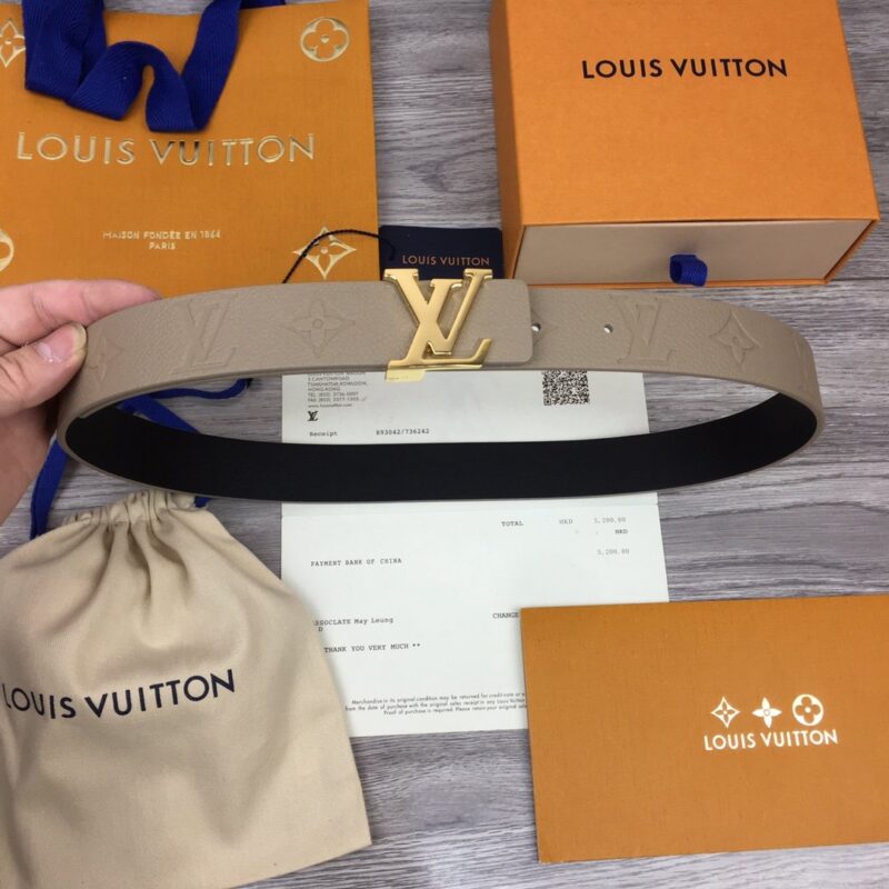 CINTURÓN REVERSIBLE LV ICONIC DE 3 CM LOUIS VUITTON