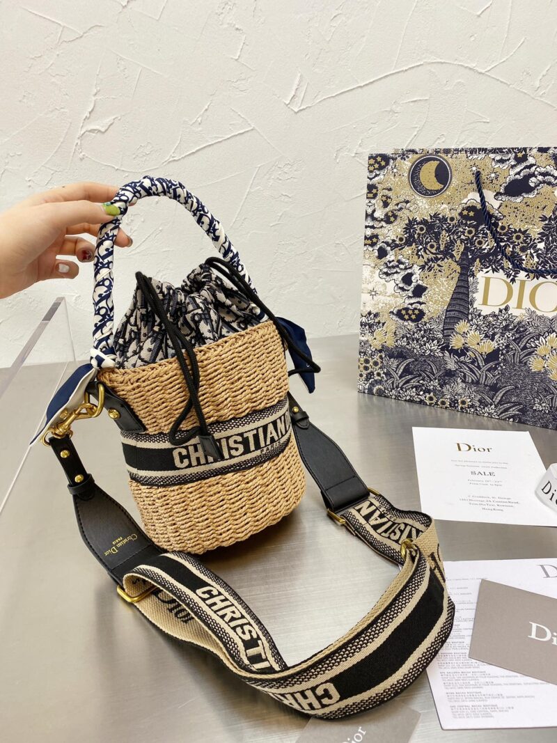 BOLSA DE MIMBRE DIOR - Imagen 4