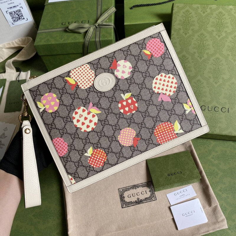 Bolsa con cremallera Gucci Les Pommes