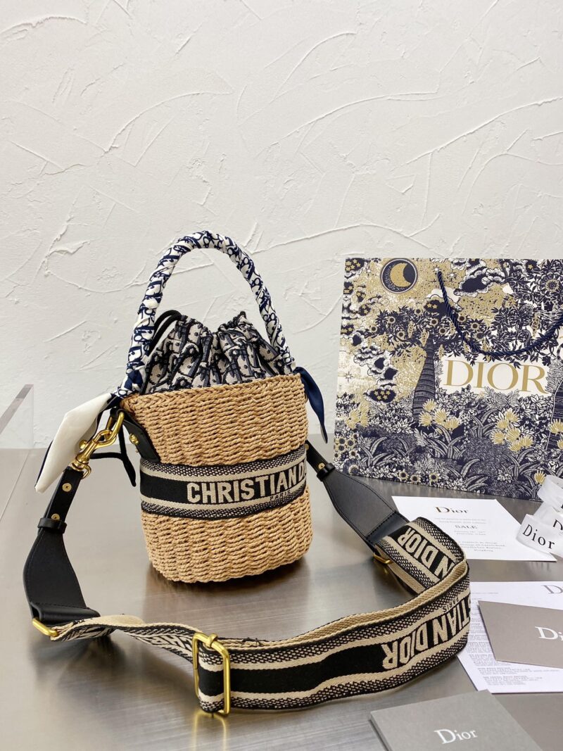 BOLSA DE MIMBRE DIOR