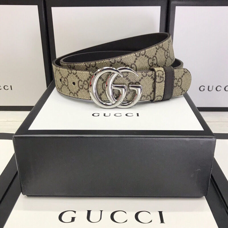 Cinturón GG Marmont reversible GUCCI