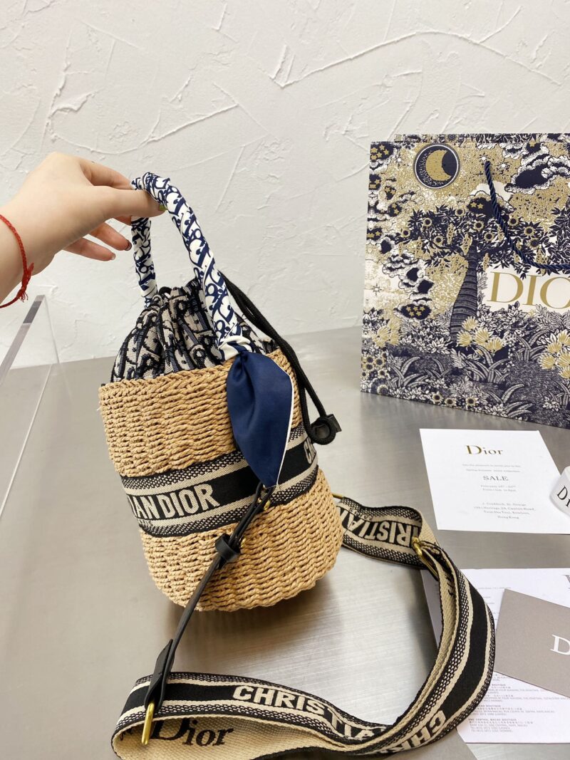 BOLSA DE MIMBRE DIOR - Imagen 7