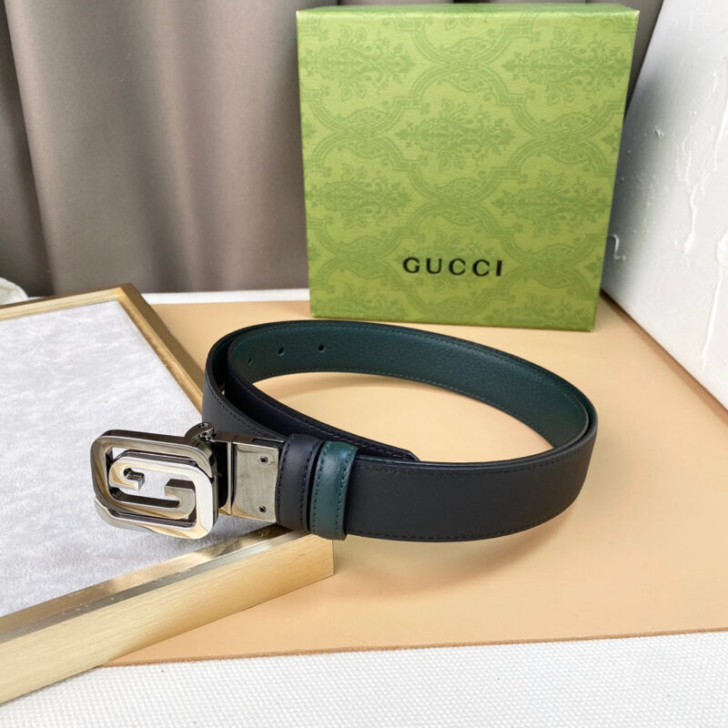 Cinturón reversible con GG cuadrada GUCCI - Imagen 6