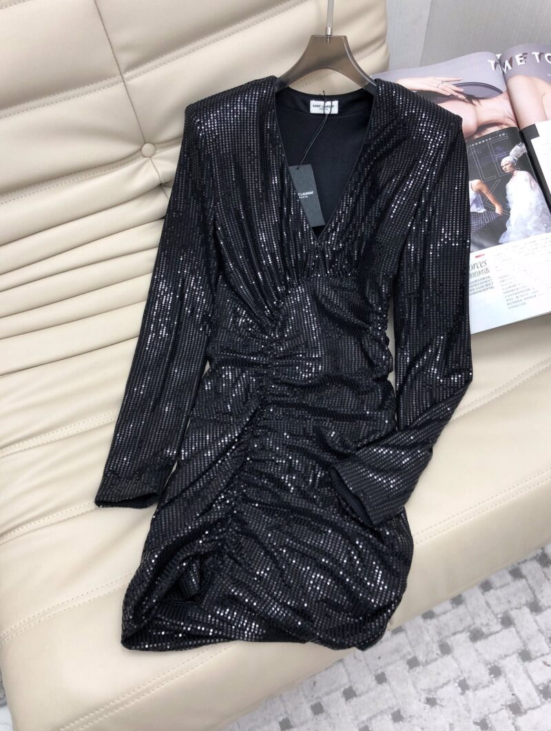 Vestido de lentejuelas YSL