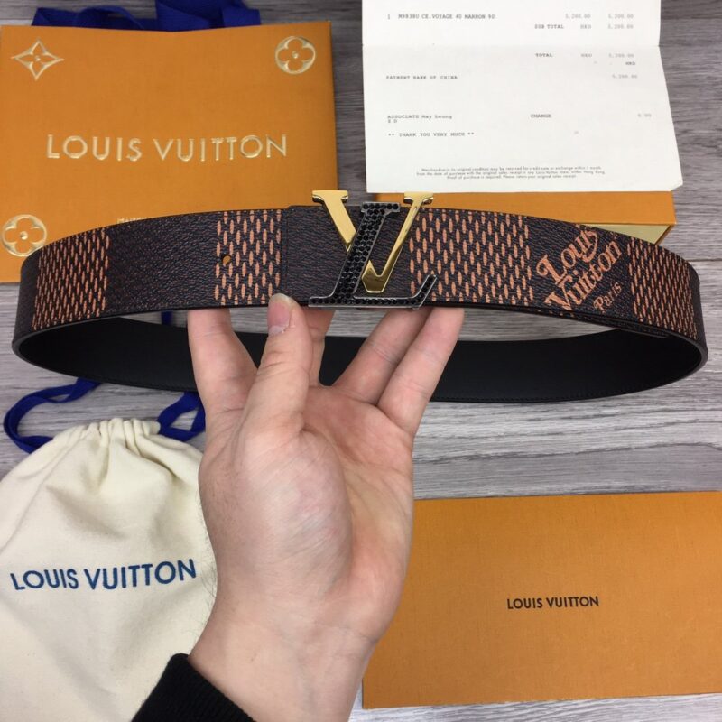 CINTURÓN REVERSIBLE LV FANCY DE 4 CM LOUIS VUITTON