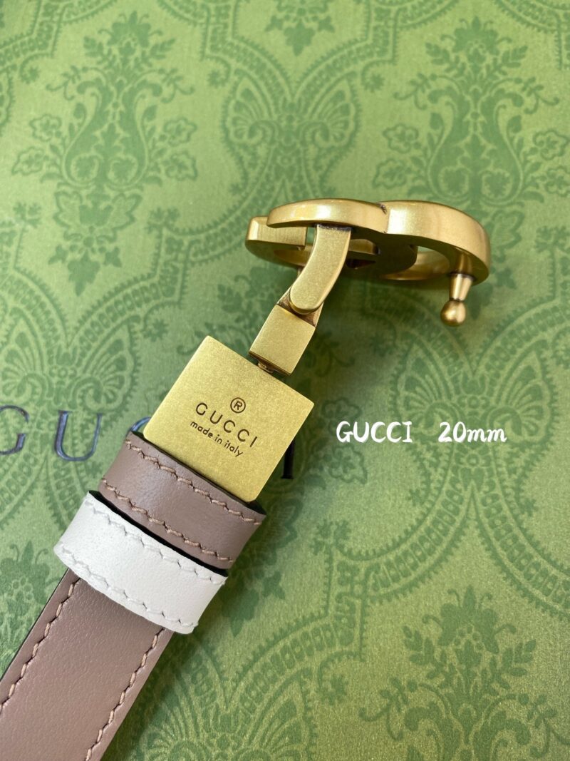 Cinturón GG Marmont estrecho reversible GUCCI - Imagen 2