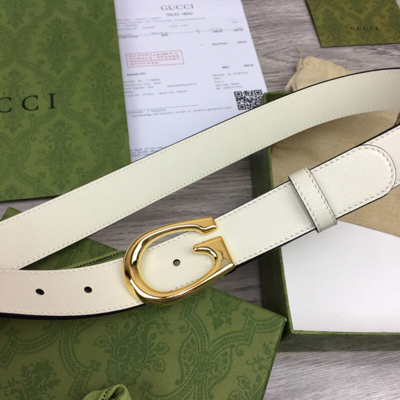 Cinturón con hebilla de G Gucci