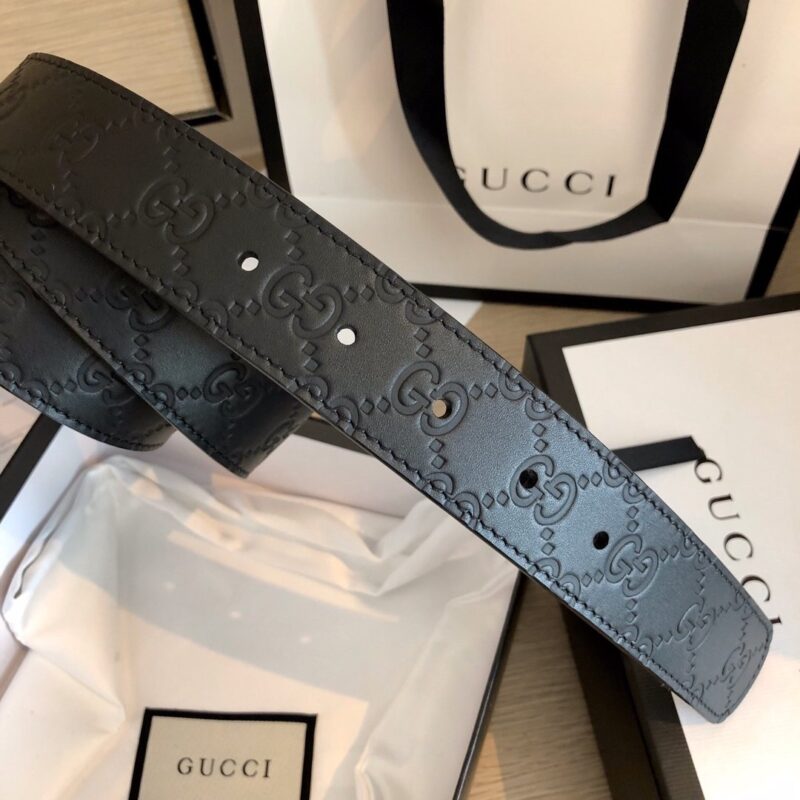 Cinturón de piel Gucci Signature GUCCI - Imagen 5