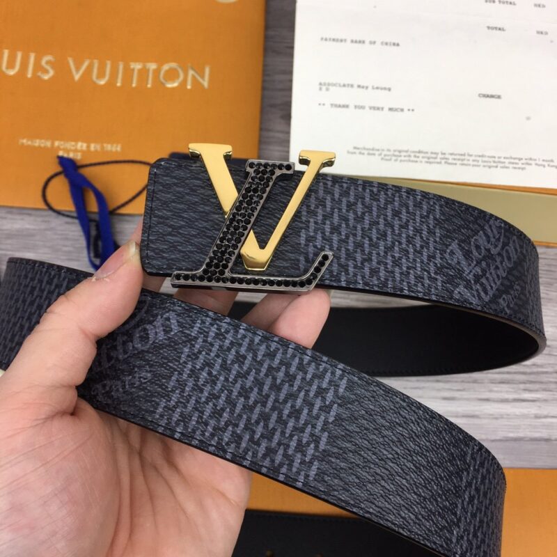 CINTURÓN REVERSIBLE LV FANCY DE 4 CM LOUIS VUITTON