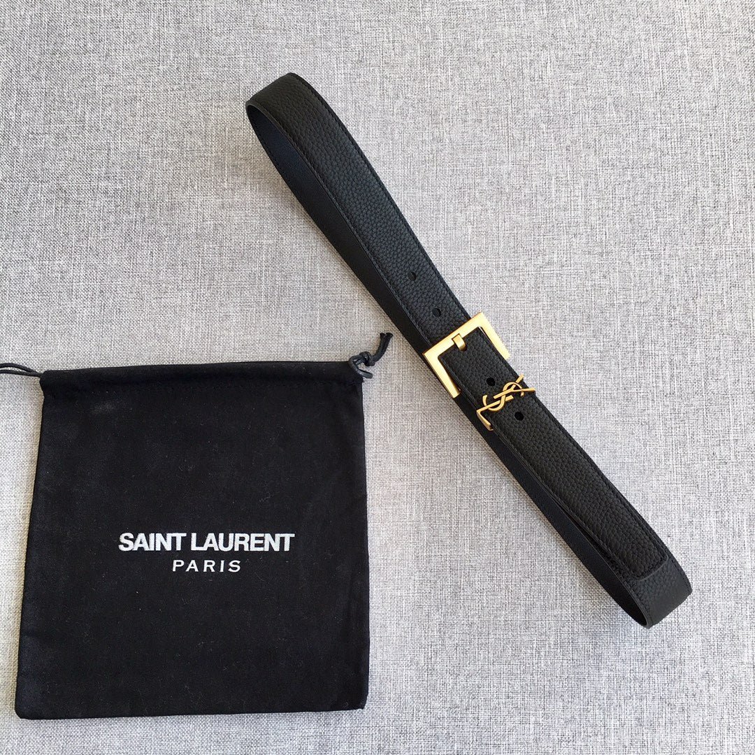 Cinturón de hebilla cuadrada YSL
