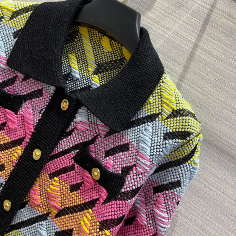 Cárdigan de jacquard La Greca VERSACE - Imagen 5