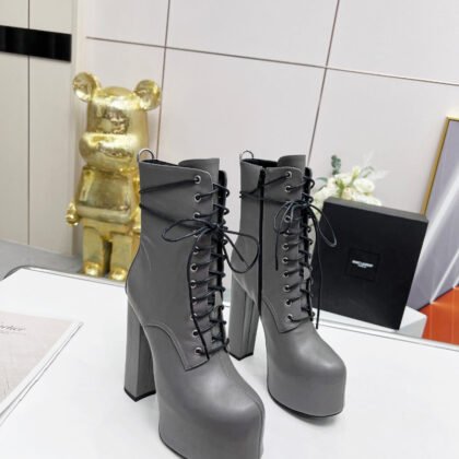 Botines Cherry de Plataforma Piel Lisa YSL