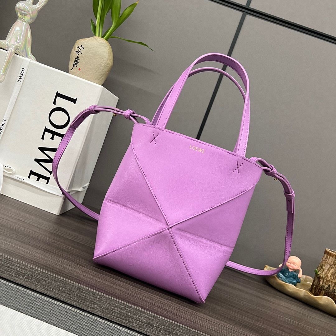 Bolso Puzzle Fold tote mini Loewe