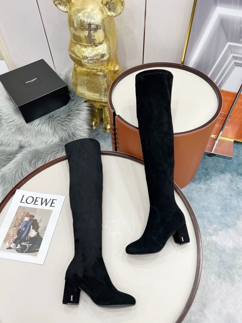 Botas Altas Lou de Piel YSL - Imagen 3