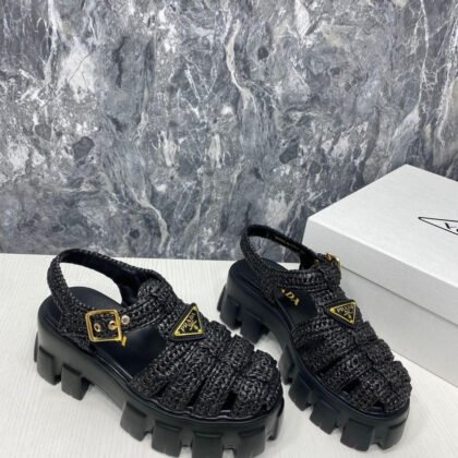 Sandalias de croché Monolith PRADA