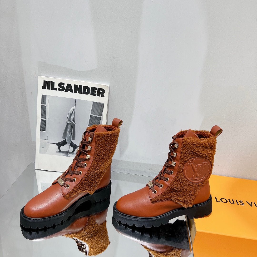 Bota Militar Plana Territory Louis Vuitton