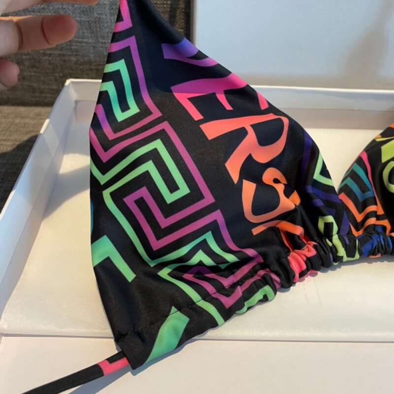 Bikini Greca Neon Print Versace - Imagen 5