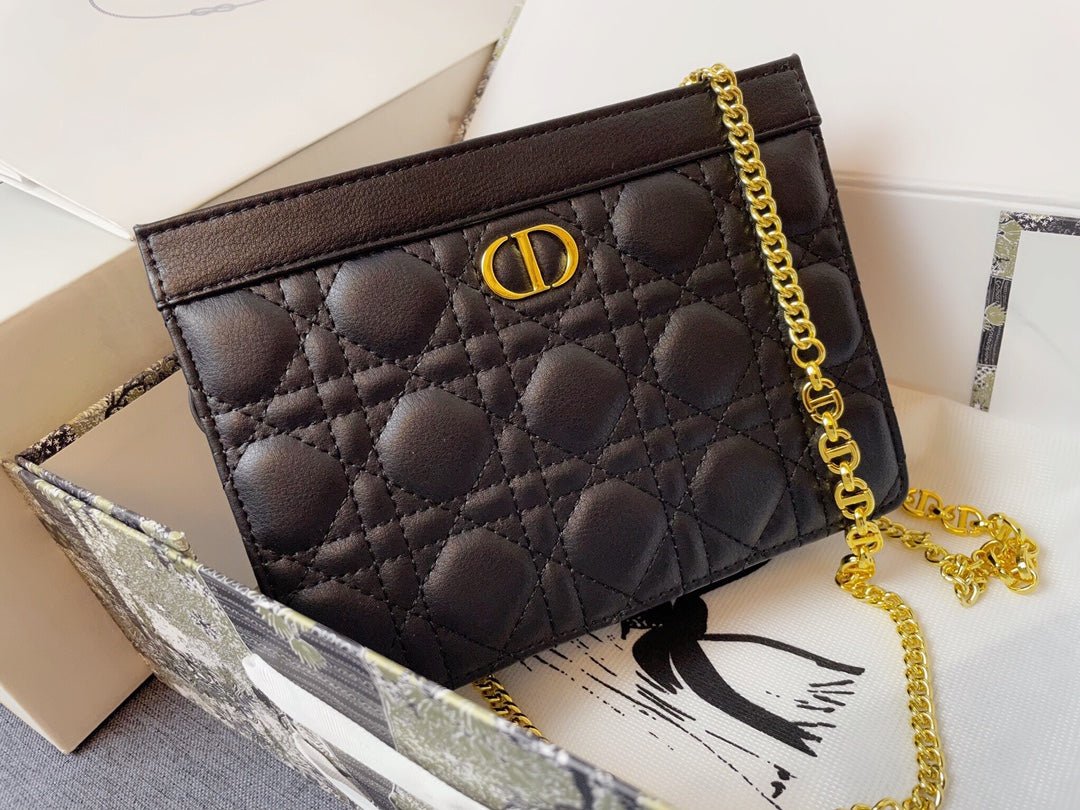 BOLSO DE MANO DIOR CARO CON CREMALLERA Y CADENA
