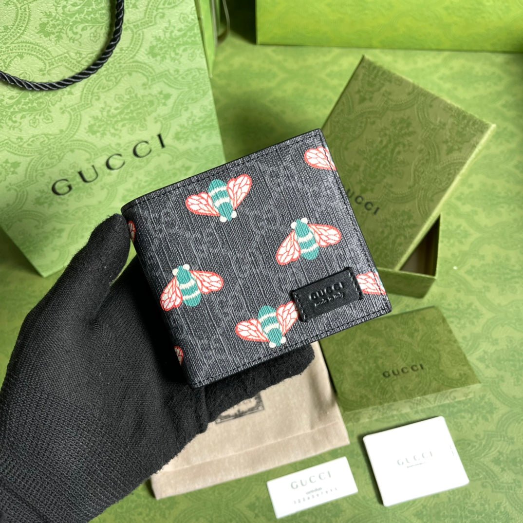 Cartera con estampado de mosca GUCCI