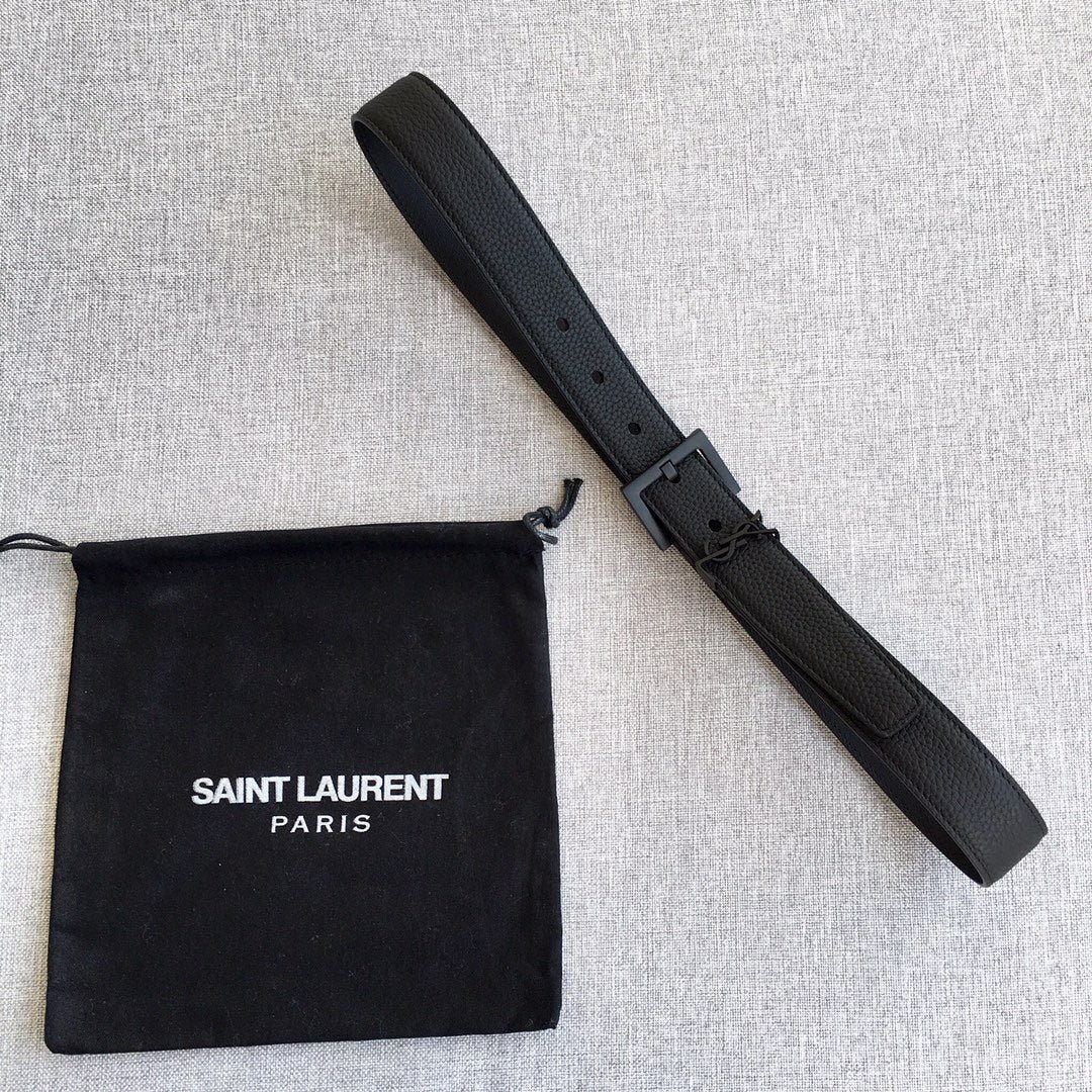 Cinturón de hebilla cuadrada YSL