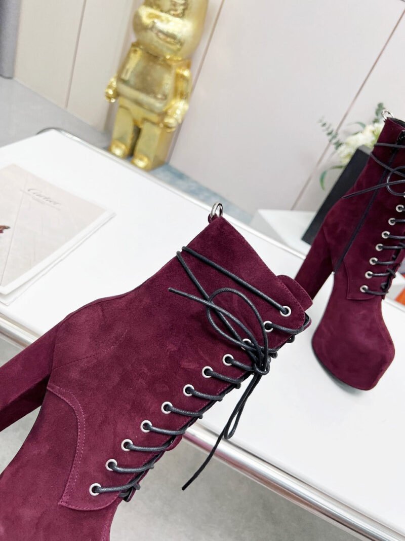 Botines Cherry de Plataforma Piel YSL - Imagen 7