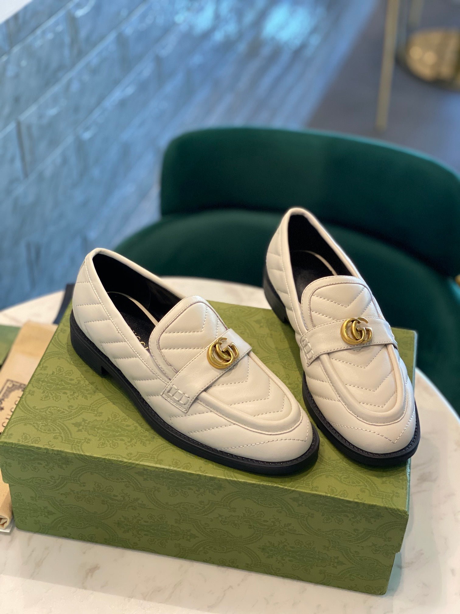 Mocasín con Doble G Gucci