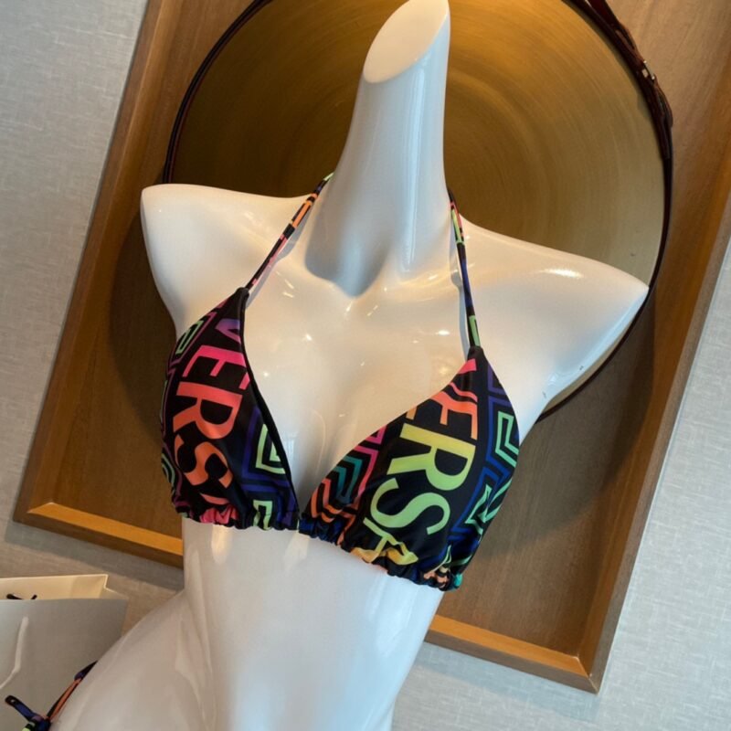 Bikini Greca Neon Print Versace - Imagen 2