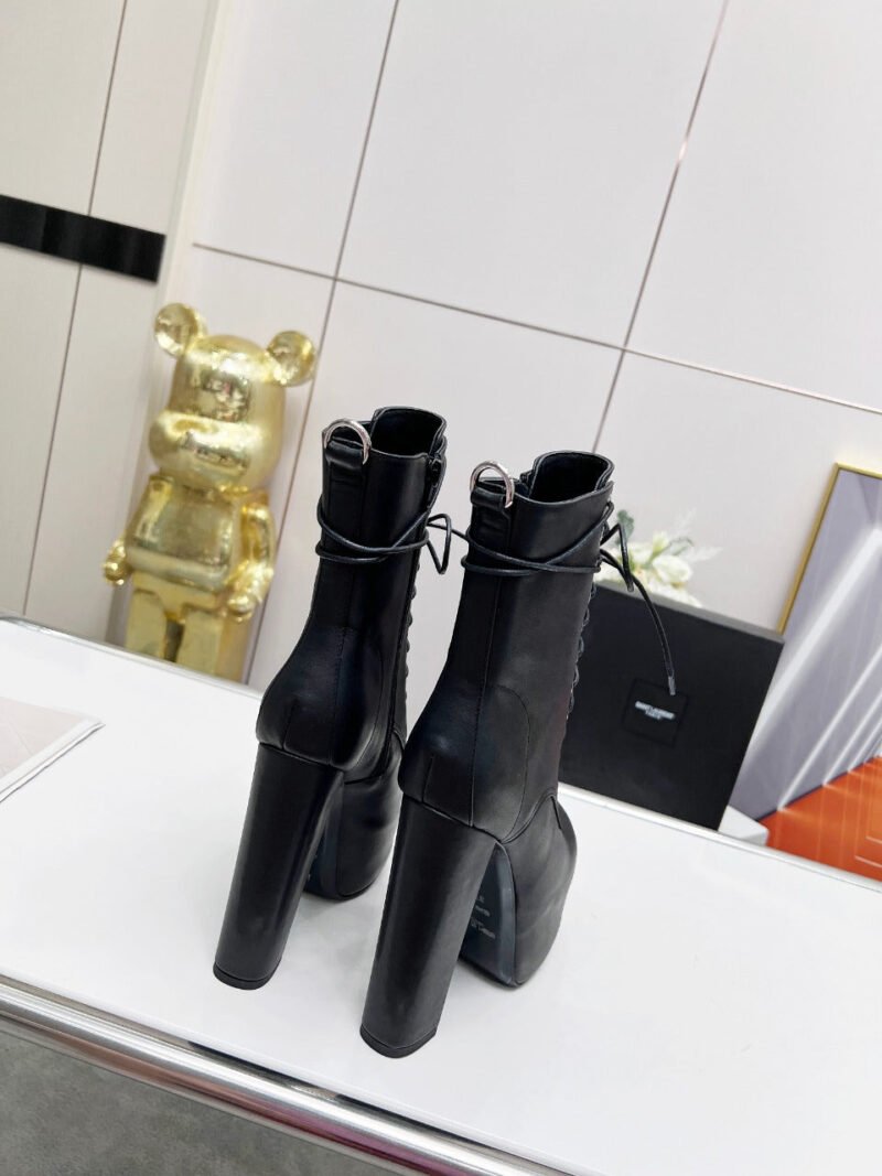 Botines Cherry de Plataforma Piel Lisa YSL - Imagen 6