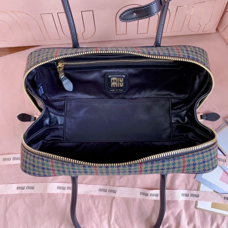 Bolso Beau de tartán Miu Miu - Imagen 8