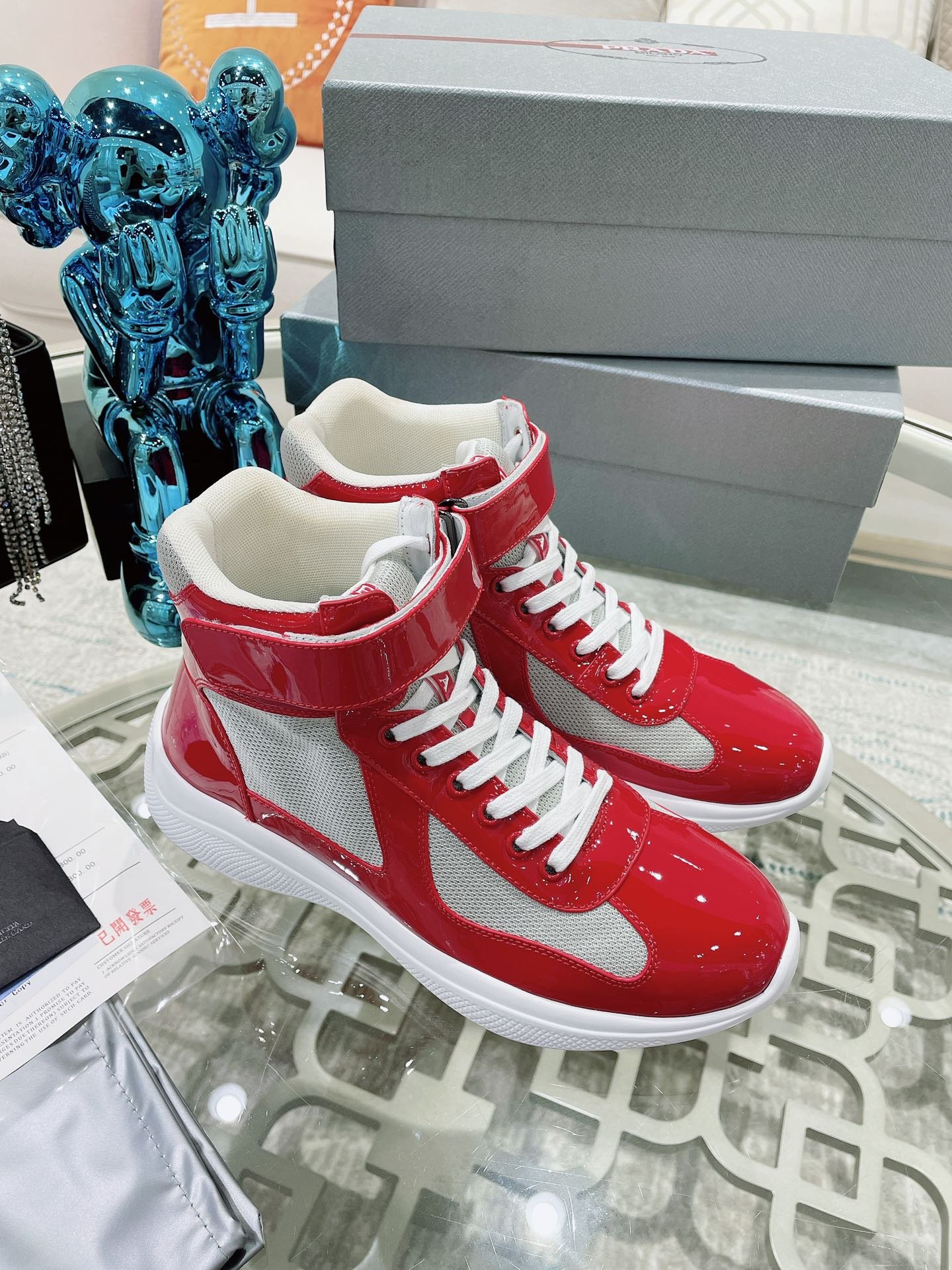 Zapatillas altas Prada America's Cup