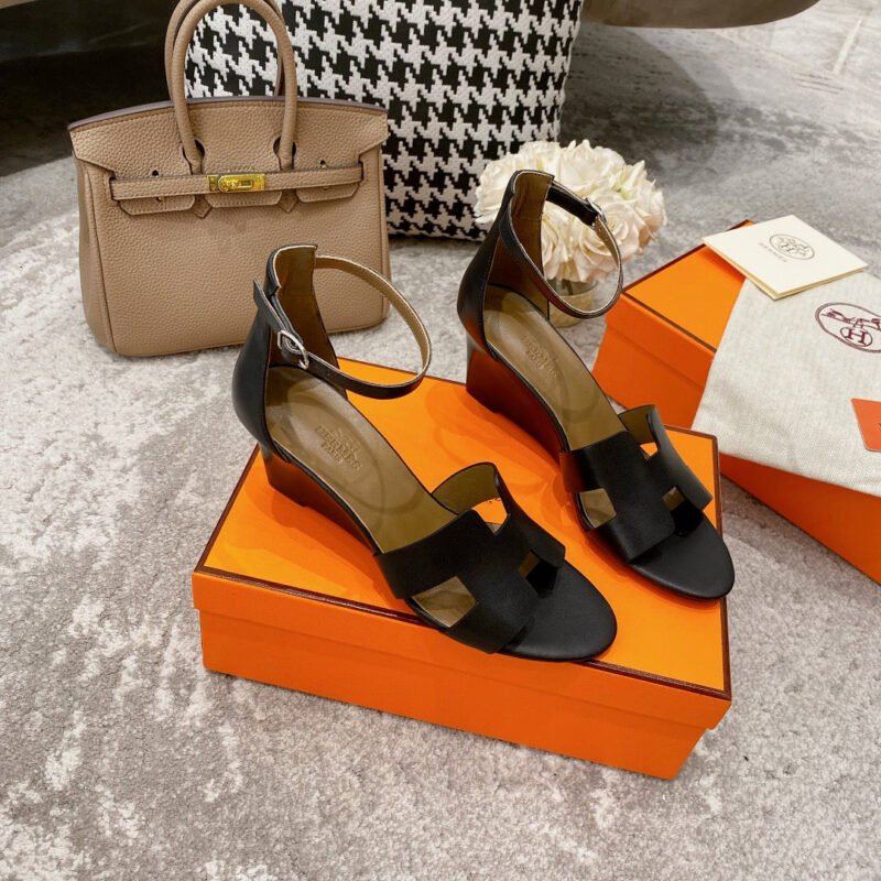 Sandalias Santorini de tacón HERMES - Imagen 8