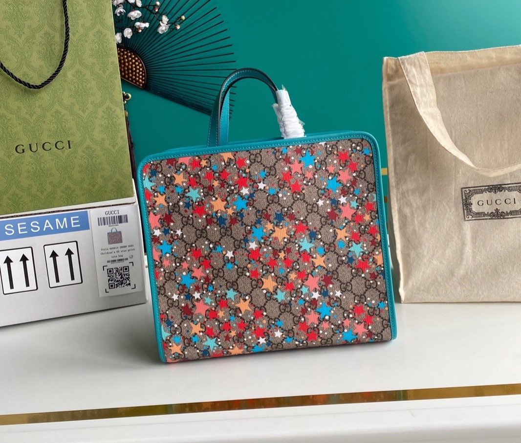Bolso tote infantil con estrellas y GG GUCCI
