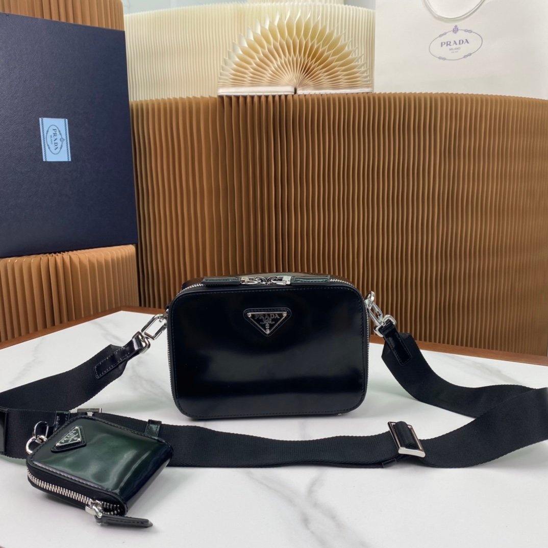 Bolso de piel Brique Prada
