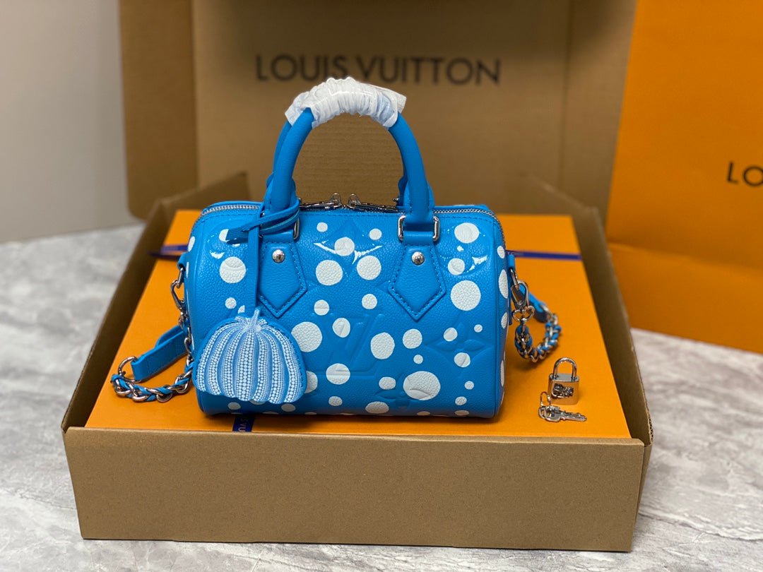 LV x YK Bolso Speedy 20 con bandolera Louis Vuitton