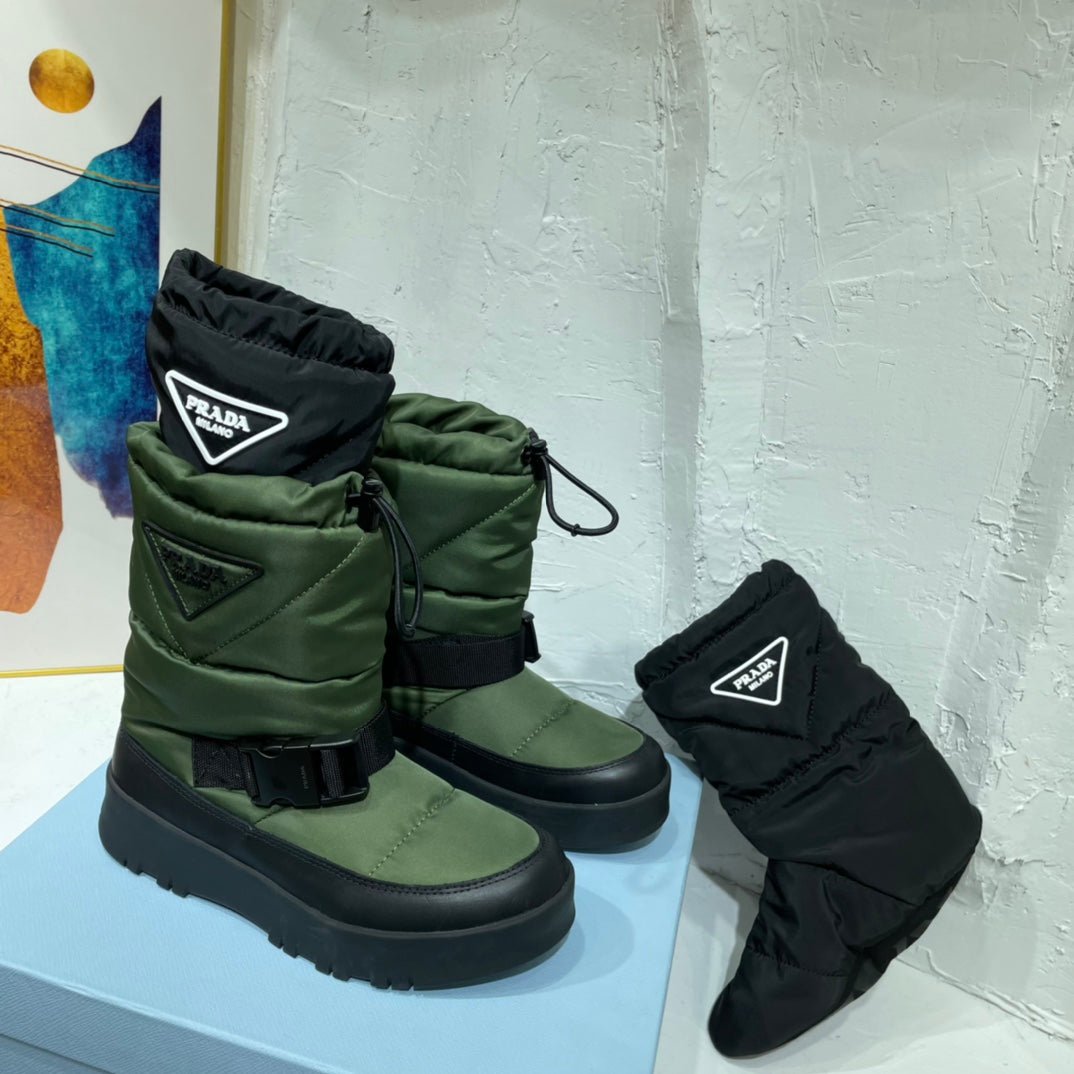 Botines en gabardina de Nylon PRADA
