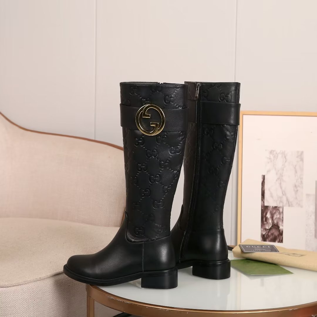 Bota Gucci Blondie con Lona GG