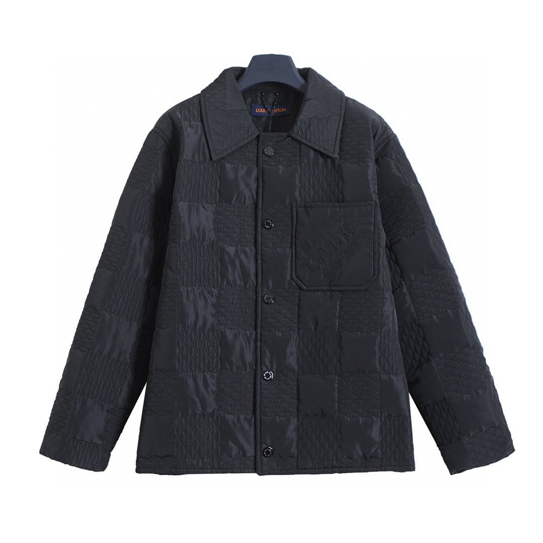 Chaqueta acolchada a cuadros Louis Vuitton