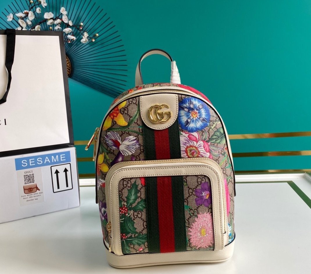 Mochila Ophidia Pequeña con GG GUCCI
