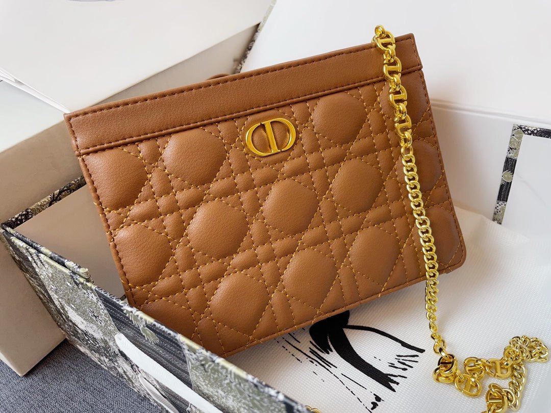 BOLSO DE MANO DIOR CARO CON CREMALLERA Y CADENA